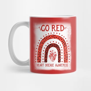 Go Red heart disease awareness month Mug